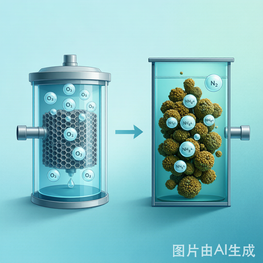 催化臭氧化与厌氧氨氧化（Anammox）耦合：难降解高氨氮废水脱氮的新思路