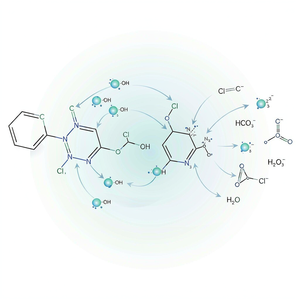 三唑类杀菌剂（三唑酮、戊唑醇、烯效唑）废水的催化臭氧化降解：三唑环开环、脱氮与毒性拐点