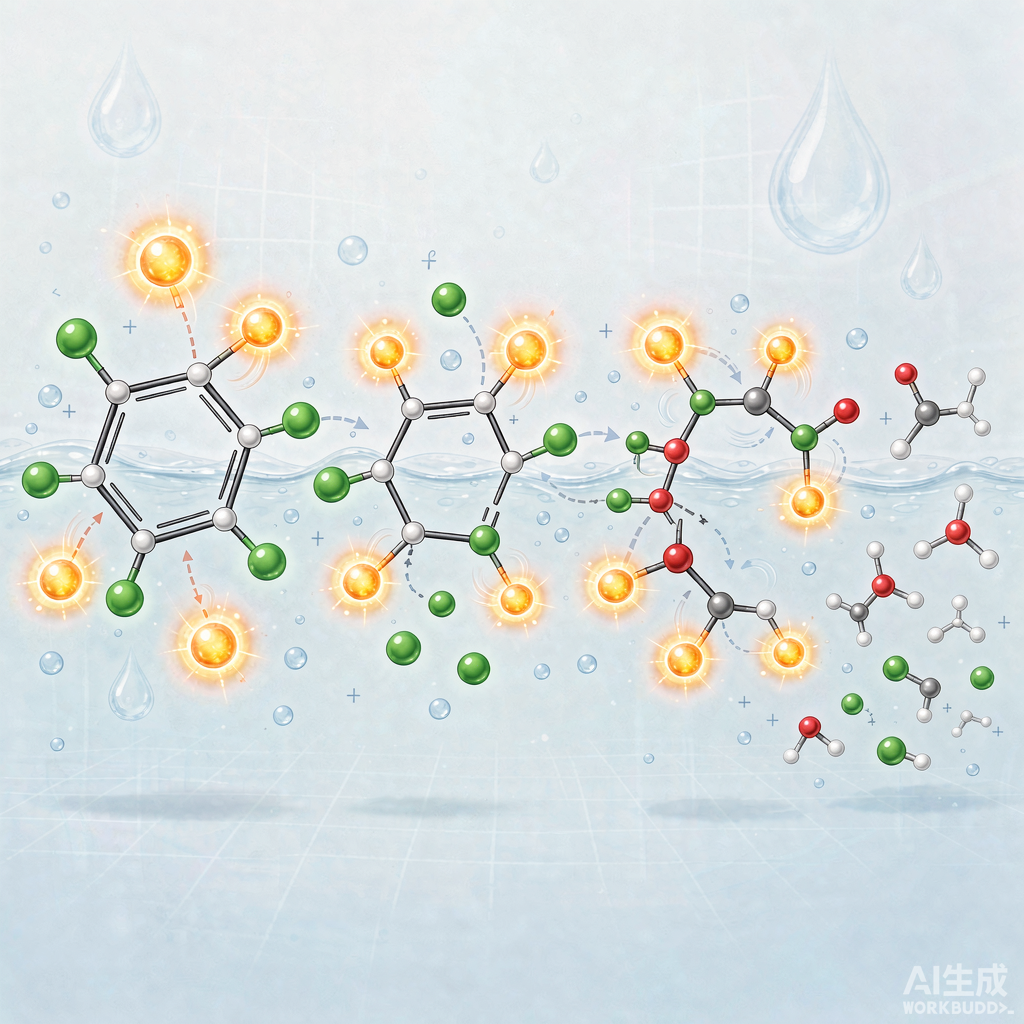 含氯苯类（氯苯、对二氯苯）废水的催化臭氧化降解：芳香环上氯的脱除路径与矿化